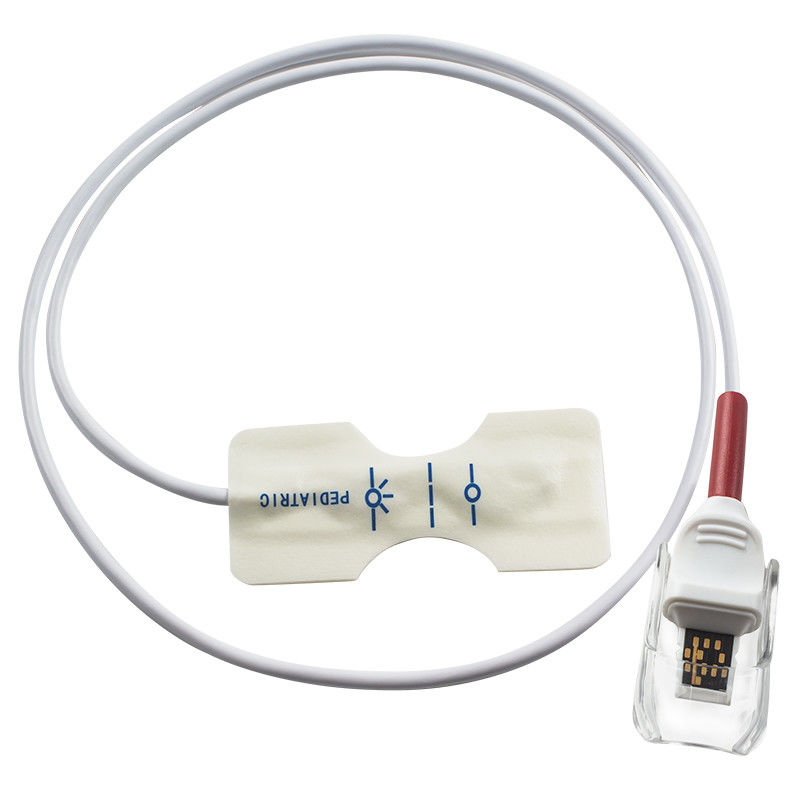 voor van m-asi-Mo Nieuw 4476 4001 4075 RD VASTGESTELD Rood Beschikbaar spo2 de sensor Pediatrisch wit Schuim van de Regenboogtechnologie