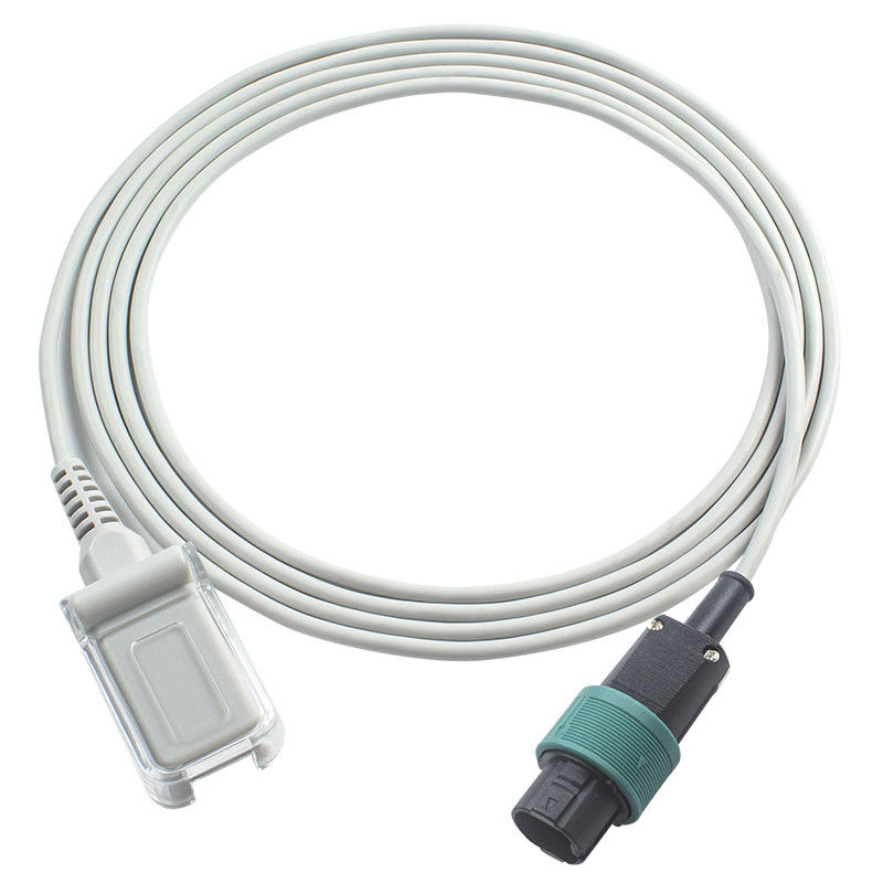 Saadat Pediatrische Spo2 Sonde 7 van de de Adapteruitbreiding van Pin To DB9 SpO2 Kabel 2.4M TPU