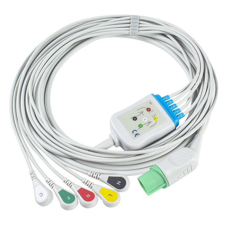 De Kabels van Nihonkohden tec-7631C ECG en de Schakelaarecg Kabel 5 van Leadwires 11pin de Breuk van Loodcei