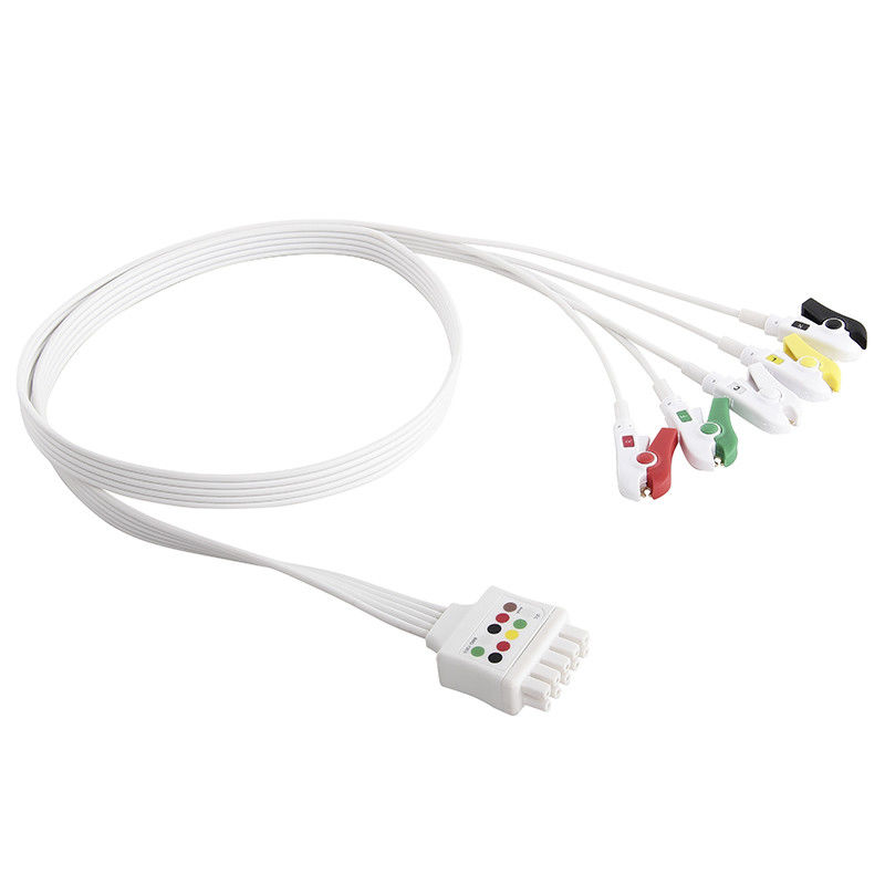 GE-de multi-Verbinding Beschikbare ECG Leadwires plaatste van de draadgrabber van het 5 Loodecg Lood Klem dlp-05bd-40am-0100
