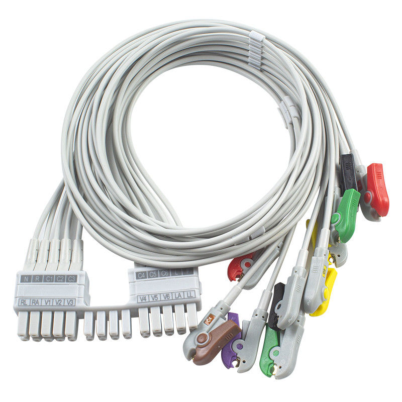 Mortara Burdick 10 Lead EKG Lead Wire ECG Leadwires 9293-041-50 9293-046-60 Voor ELI 150C