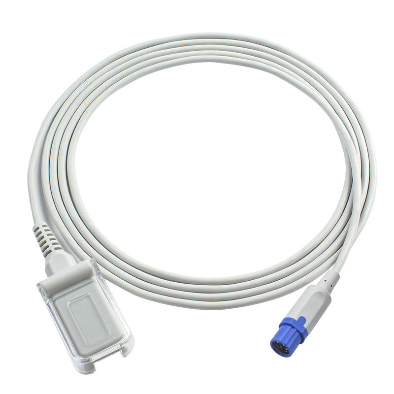 De Sensorsonde 7 de Uitbreidingskabel 2.4M TPU van DragerS-iemens SpO2 van Pin To DB9 SpO2