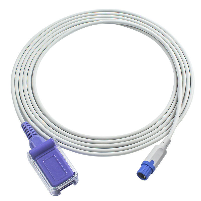 De Sensorkabel N-ellcor Oxi-max 7 Kabel 2.4M TPU van Dragersiemens SpO2 van Pin To DB9