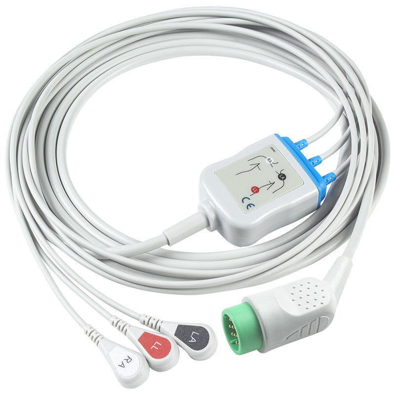 Voor Stryker > Med-tronics > Physio Control Compatible Direct-Connect ECG kabel en looddraad - 11110-000029