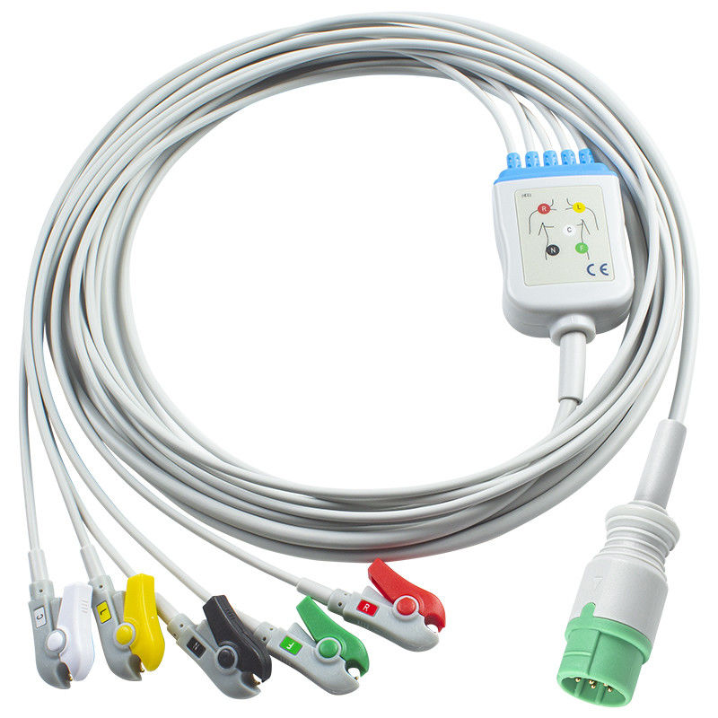 Voor Schiller compatibele ECG-kabel en looddraad Direct Connect 5 Lead IEC Grabber