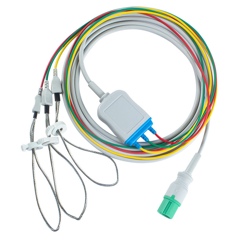 Contec Animal Veterinary ECG Kabels en looddraad 7pin Connector CMS 7000 8000 Nieuw model ECG kabel 3 Lead leggings
