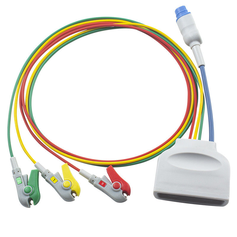 P-hilips MX40 Telemetrie EKG Leadwires met SpO2 Sensor 3 Lead ECG Leadwire 989803171911