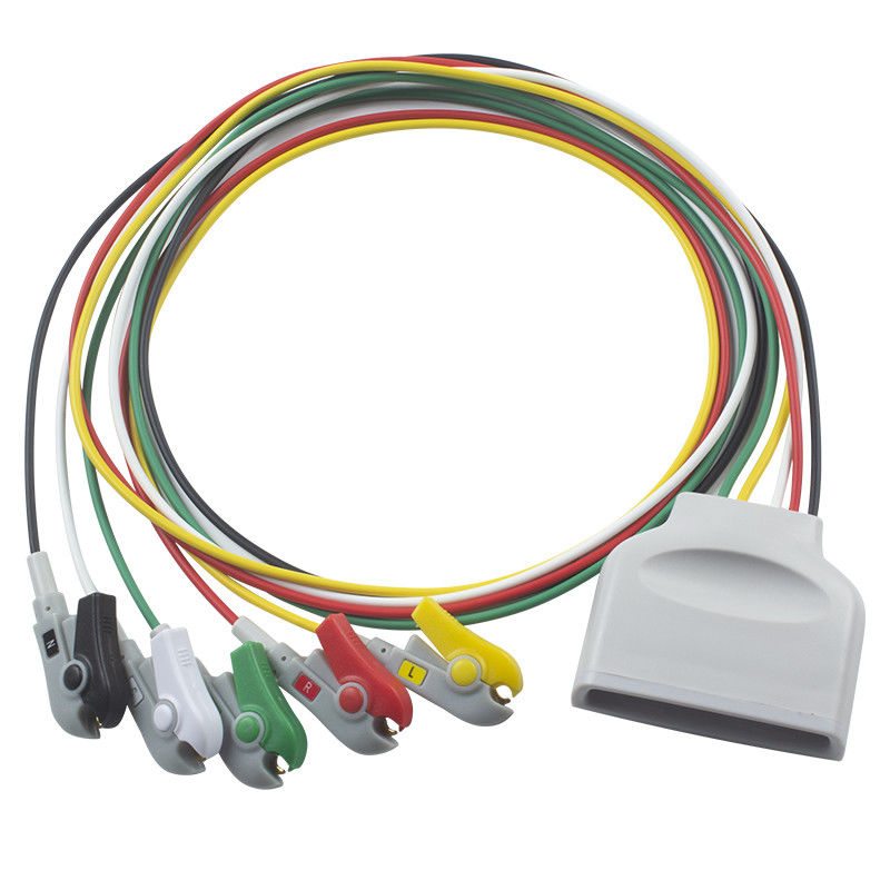 P-hilips MX40 Telemetrie EKG Leadwires Patiëntkabel 5 Lead ECG Leadwire IEC Grabber Clip 989803171931
