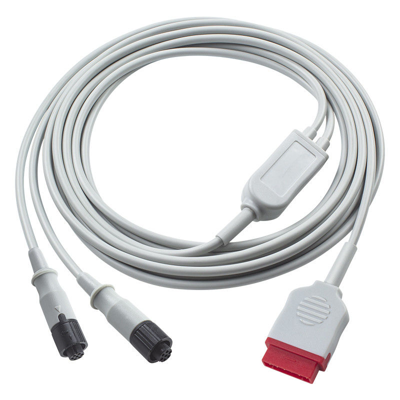 GE IBP Adapter Cable 11pin tot Dual Medex Logical Connector B650 Tram 500 Transducer Extension Cable