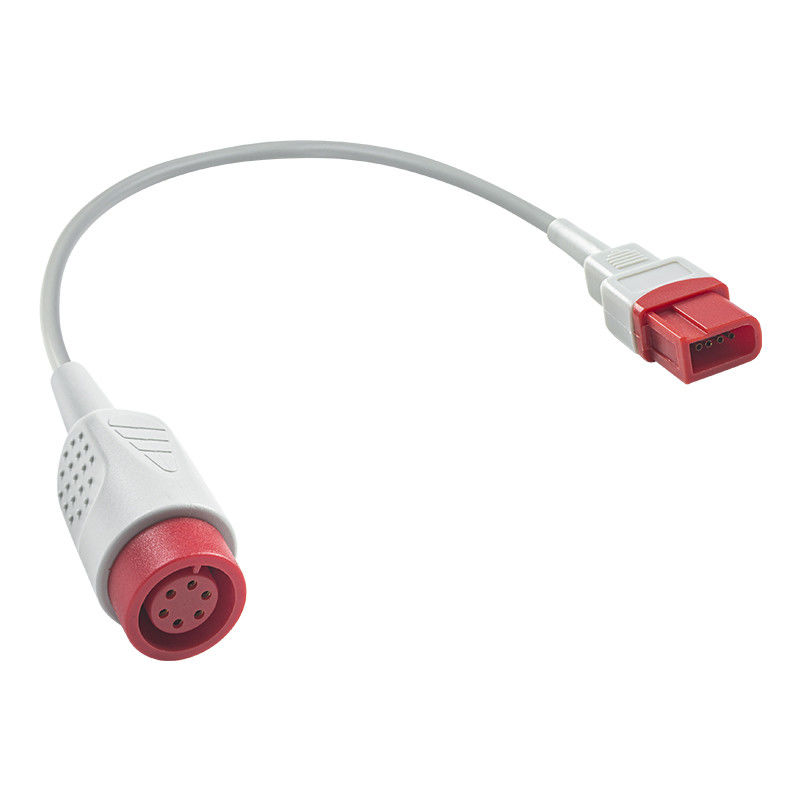 Spacelabs Rechthoekige 10Pin tot Ronde 6Pin IBP Adapter Kabel IBP Uitbreidingskabel 0,3 Meter
