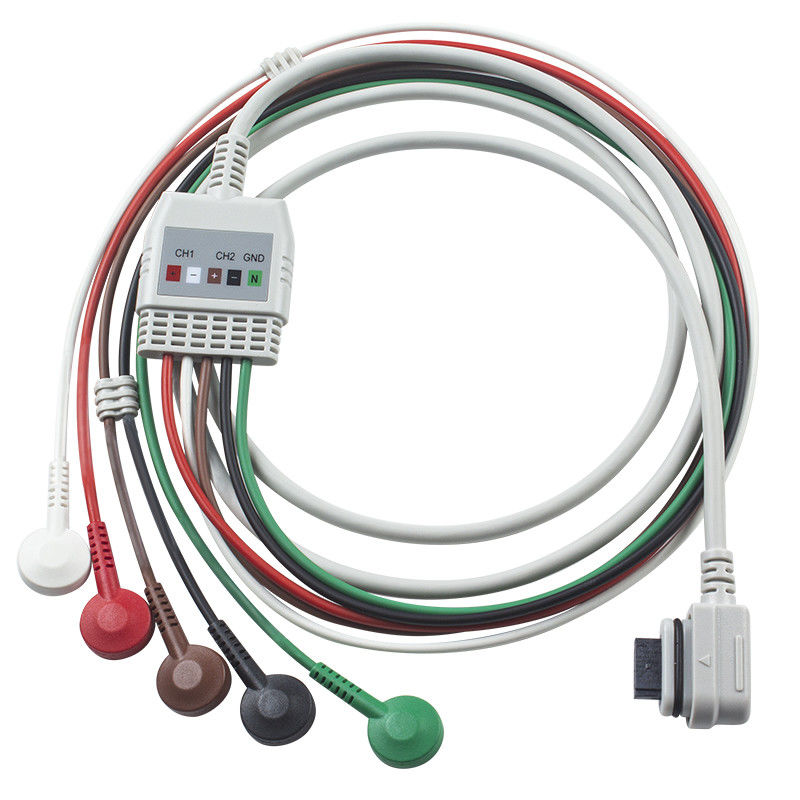 ECG-kabel 5Lead Holter GE Seer ECG 2008594-001 Kabel compatibel met GE SEER LIGHTR