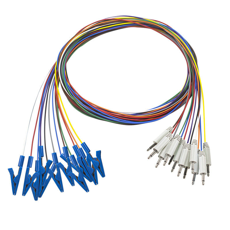 3.5 Mono Plug to Grabber Connector EEG Cap Cable voor naadloze EEG-elektrodeverbinding