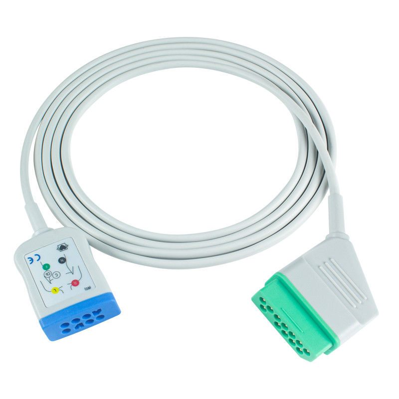 Nihon Kohden 12Pin 6Lead EKG Trunk Adapter Kabel JC-906PA BSM 2354A BSM-2300 Life Scope I BSM-2301 EKG Verlengkabel