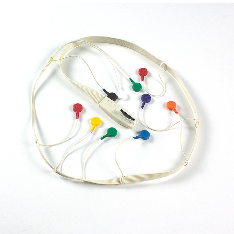 Compatibel voor Mortara X12 + Holter EKG kabel Mortara ECG Holter Mortara kabel 10 Lead Snap