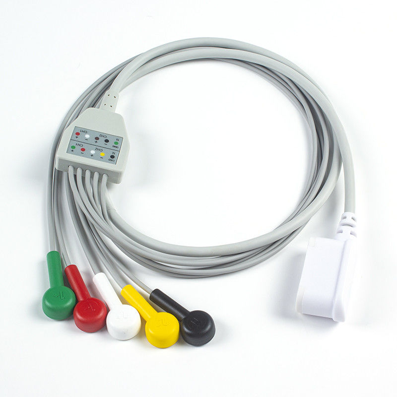 Compatibel GE SEER 1000 Leadwire set 2104816-001 GE Seer 5 Lead IEC Snap 2067634-019 (bestelling 1pcs krijgen 1pcs zak gratis)