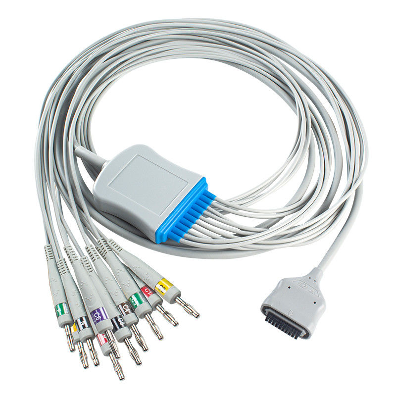 EDAN Dx12 10Lead ECG Holter kabel Banana voor stamkabel lengte 2.2M Compatibiliteit