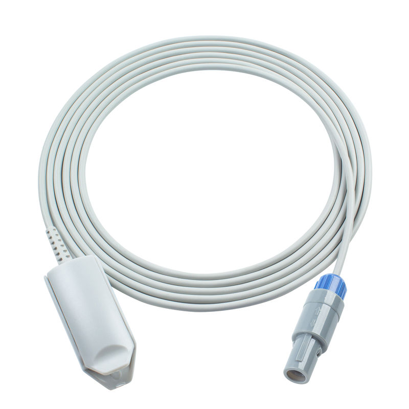 Compatibele Hwatime zuurstofmonitorkabel SpO2-testkabel 6Pin voor Hwatime H6 H8 H9 3.0M Vrouwelijke vinger clip