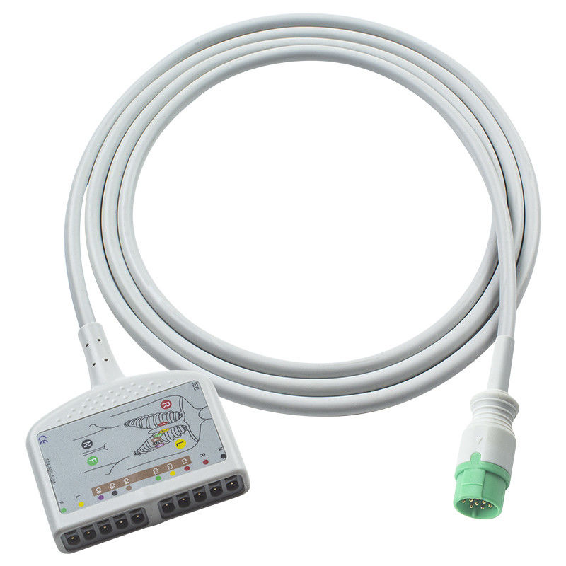 Compatibel voor Mindray BeneHeart D6 EKG Trunk Cable ECG voor Mindray Defibrillator IEC