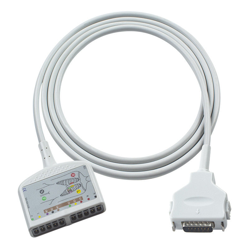 Compatibele Fukuda Denshi 10Lead EKG kabel voor CardiMax FX-7202, CardiMax FX-7402, CardiMax FX-7101