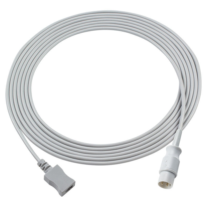 3.0M PVC-luchtschildtemperatuuradapter Kabel naar dubbelspeldverbinding Proximaal met rechthoekige verbinding