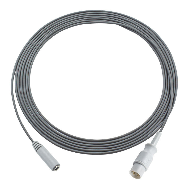 Compatibele Air Shield 3Pin naar Vrouwelijke Mono Plug Connector Temperatuur Adapter Kabel 3.0M voor ziekenhuizen en medische apparatuur