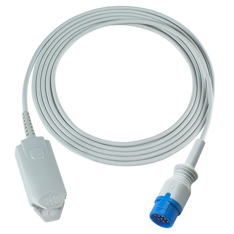 Biolight herbruikbare SpO2-sensor M900 M7000 M9500 Digitale vingerclip voor volwassenen 12Pin 3.0M
