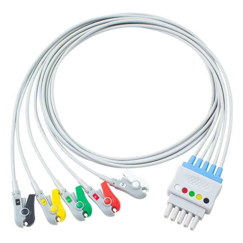 Philips M1625A 989803104521 ECG-Looddraden 6 de Klemmp 20 IntelliVue MX800 van CEI van de Loodkabel