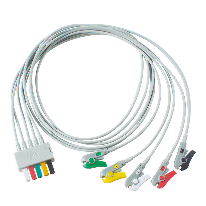 Mindray Datascope ECG Leadwires 0012-00-1514-03 de Draad van het de Klemecg Lood van 5 Loodgrabber