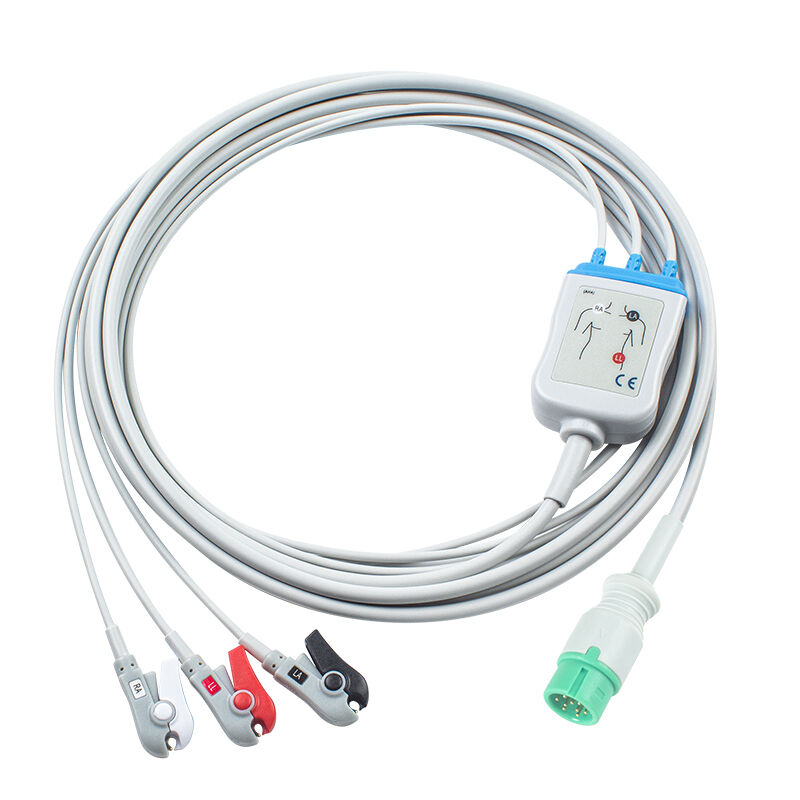 Yonker IE12 E12 E12S 9-pins multi-parameter monitor ECG-kabel 6-pins ECG-kabels en leadwires