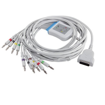 Het electrocardiogramkabel van GE Marqutte en Leadwires-de Schakelaar MAC500 MAC600 2104727-001 van CEI 4.0Banana