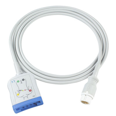 Philips 12Pin 6+4 van de Kabelaami CEI ECG van ECG Trunck de Geduldige Kabel