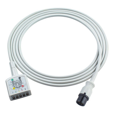 P-Philips PH AAMI 6Pin Connector 5Lead ECG Trunk Adapter Cable 453561432691 453561227251 ECG Extension Cable VS Style