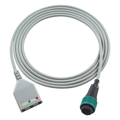 Saad 8Pin ECG-trunkkabel Saad Euro Style 3lead kabel 1.30M