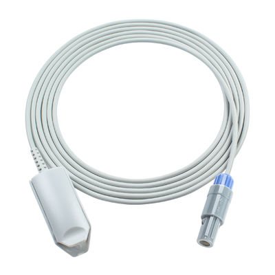 6 pin 40 graden volwassen vinger clip SpO2 sensor 3.0M compatibel Drager Vist 120 Vist 120s