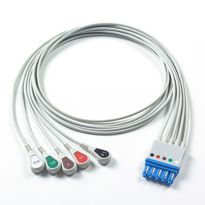 Compatibele ECG-leadwires voor Datascope/Maquet/Getinge 5 Lead, Snap AHA