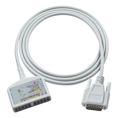 Compatibele Nihon Kohden EKG Diagnostische EKG Kabel 10Lead voor Cardiofax C, Cardiofax GEM 9020K, Cardiofax M