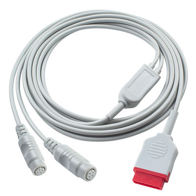 3.5M GE IBP Adapter Cable to Double P-Hilips Connector voor medische diagnostische apparatuur