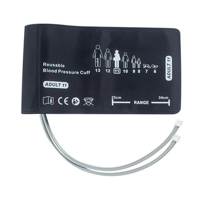 Welch Allyn Volwassen Dubbelbuis Dual Tube NIBP Manschet 25 - 34cm 508243 REUSE-11-2MQ Twist-Lock Connector FlexiPort Bloeddrukmeter Manschet