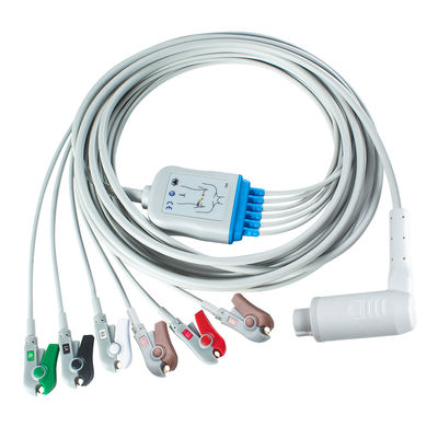 Corpuls 3 6Lead IEC Grabber Patient Cable met AHA/IEC Lead Color Coding